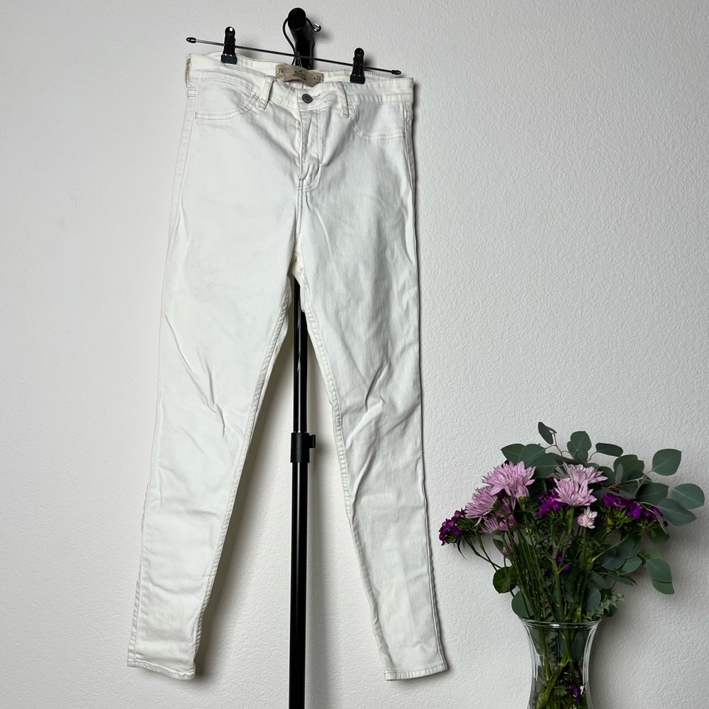 White- skinny leg, Hollister jeans